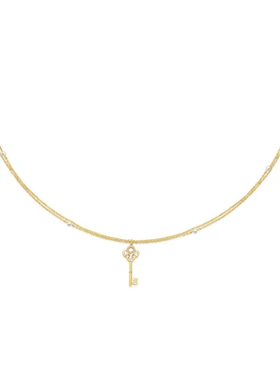 CERRUTI 1881 Gabriella Gold Plated Big Necklace with Crystals