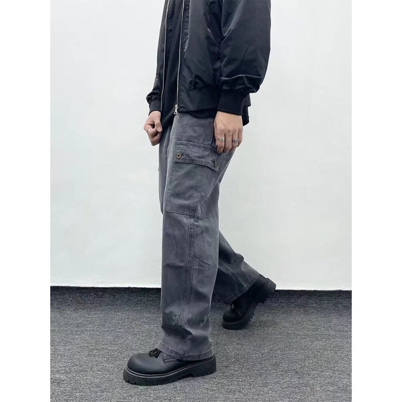 Unisex Classic Denim Jeans Loose Fit Daily Outdoor Wear - Image 4