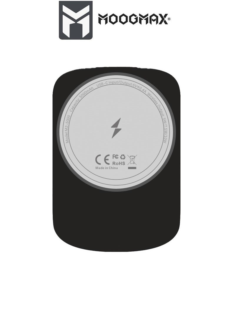 5000mAh Ferma wireless power bank. magsafe power bank supports fast charging. wireless charger compatible with Apple, Samsung, Huawei, and Others devices. powerbank Only suitable for phones that support wireless charging. From MOOGMAX