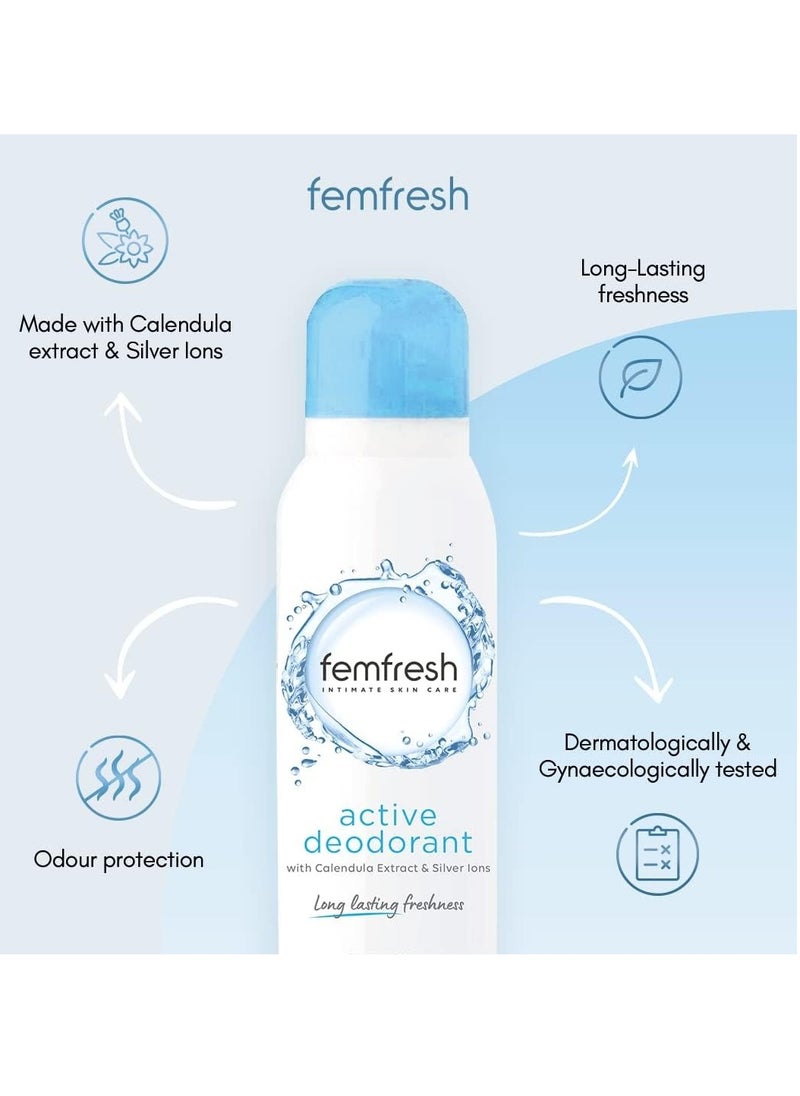 femfresh - Femfresh Spray Active Refreshing Spray for Intimate Areas, 125 ml, Unisex, 125.0 ml - Image 1