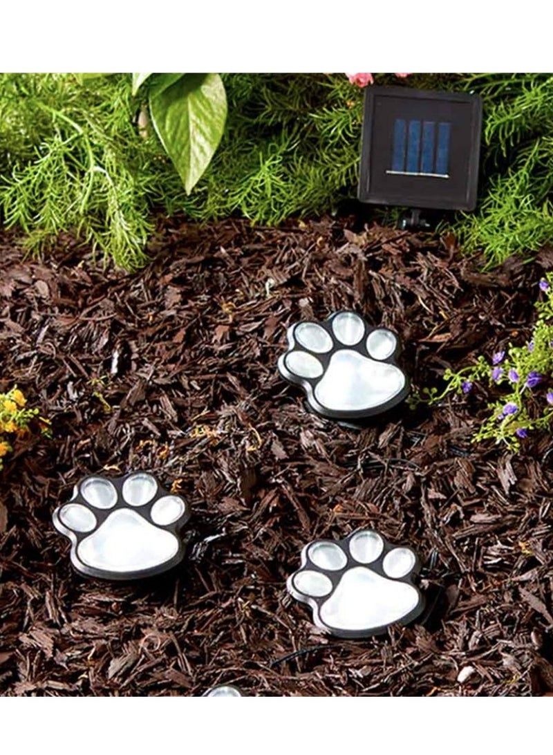 KASTWAVE 4 Solar Dog Cat Animal Paw Print Lights Garden Outdoor LED Path Lamp for Garden Patio Yard Decor Walkway - Image 3