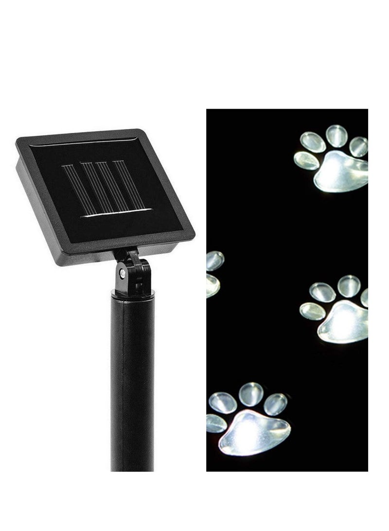KASTWAVE 4 Solar Dog Cat Animal Paw Print Lights Garden Outdoor LED Path Lamp for Garden Patio Yard Decor Walkway - Image 4