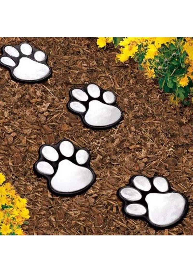 KASTWAVE 4 Solar Dog Cat Animal Paw Print Lights Garden Outdoor LED Path Lamp for Garden Patio Yard Decor Walkway - Image 5