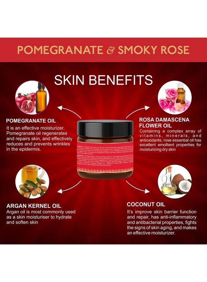 Body Gold Body Butter Cream With Pomegranate & Smoky Rose Nourishing Longlasting Softening And Hydrating Paraben And Sulphate Free 100Gm - Image 4