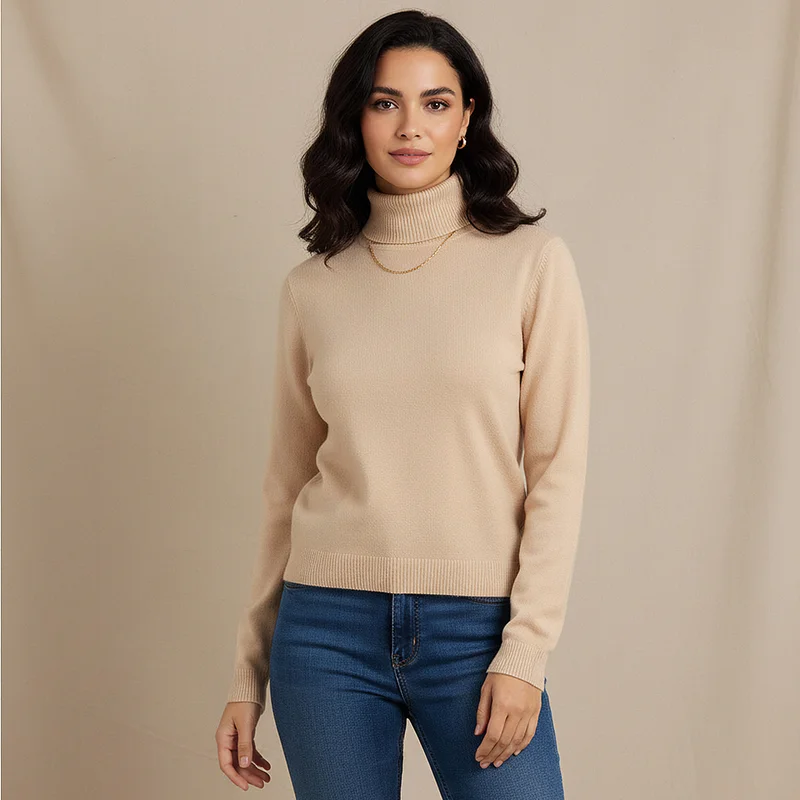 2Xtremz 2Xtremz Textured High Neck Tricot Sweater