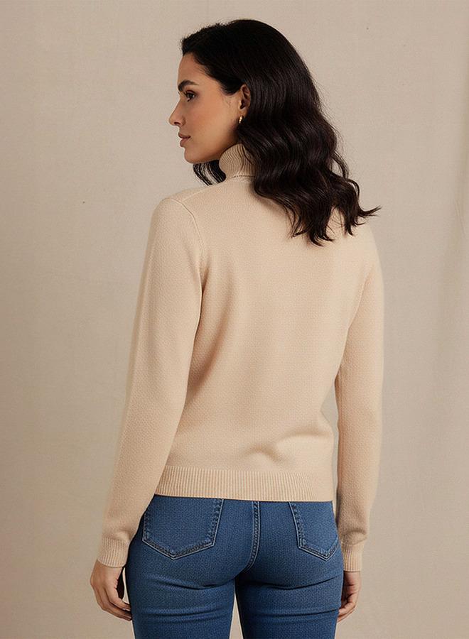 2Xtremz Textured High Neck Tricot Sweater - Image 3