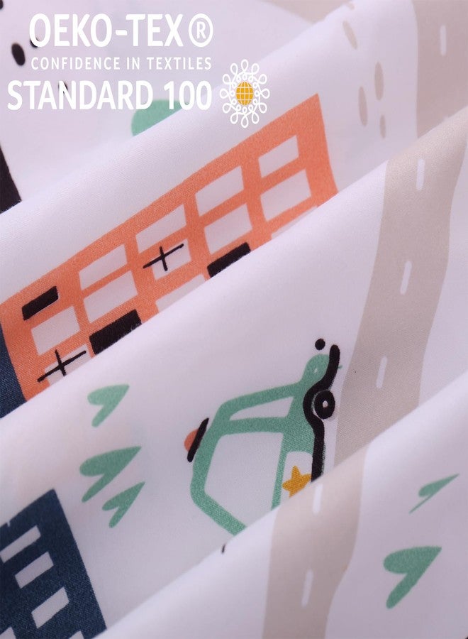 JSD Cars Kids Duvet Cover Set Full Size, 3 Piece Soft Printed Microfiber Comforter Cover with Pillow Sham Zipper Closure, Comforter Not Included - Image 4