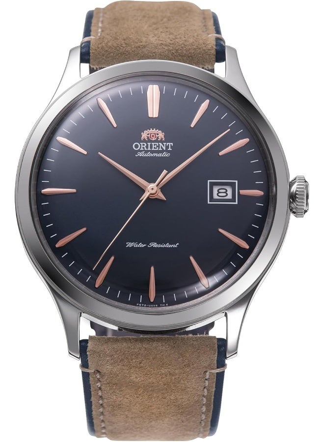 Men's Bambino Version 4 Automatic Men's Watch RA-AC0P02L10B – Navy Blue Dial, Leather Strap, Domed Crystal, 42mm Case