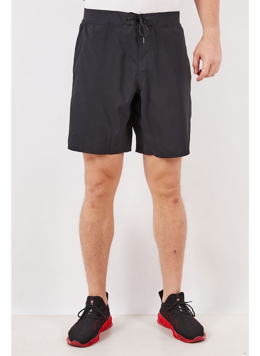 Reebok Men Regular Fit Training Shorts, Black  - Image 1