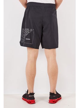 Reebok Men Regular Fit Training Shorts, Black  - Image 3
