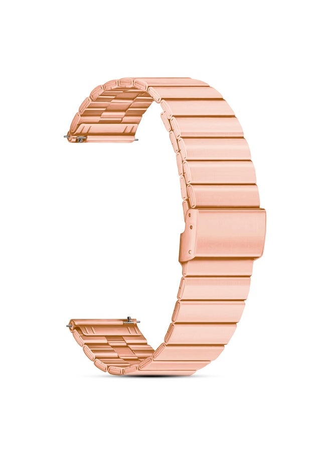 O Ozone (Pack of 3) O Ozone Compatible for Samsung Galaxy Watch Ultra LTE 47mm / Galaxy Watch 3 45mm/Galaxy Watch 46mm, 22mm Stainless Steel Metal Band Bracelet wristband for Huawei Watch GT/GT 2 46mm - Grey/Silver/Rose Gold - Image 3