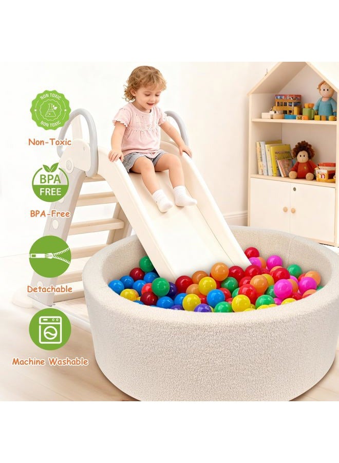 MEOGETY برك كرات الفوم للأطفال toddlers والرضع والكلاب والقطط، بركة كرات ناعمة للأطفال للبنات والأولاد، (الكرات غير مشمولة) ألوان دمى محاكية، - Image 5