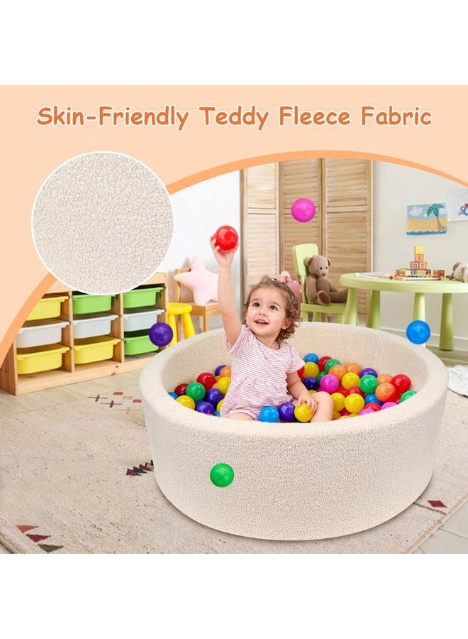 MEOGETY برك كرات الفوم للأطفال toddlers والرضع والكلاب والقطط، بركة كرات ناعمة للأطفال للبنات والأولاد، (الكرات غير مشمولة) ألوان دمى محاكية، - Image 2