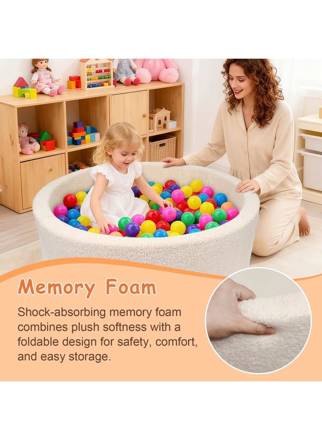 MEOGETY برك كرات الفوم للأطفال toddlers والرضع والكلاب والقطط، بركة كرات ناعمة للأطفال للبنات والأولاد، (الكرات غير مشمولة) ألوان دمى محاكية، - Image 4