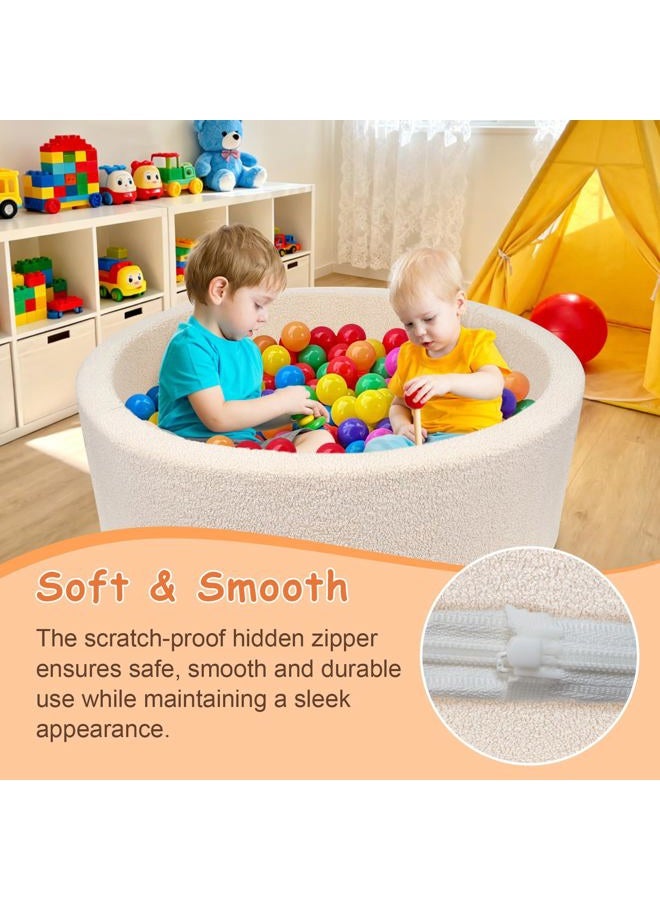 MEOGETY برك كرات الفوم للأطفال toddlers والرضع والكلاب والقطط، بركة كرات ناعمة للأطفال للبنات والأولاد، (الكرات غير مشمولة) ألوان دمى محاكية، - Image 3