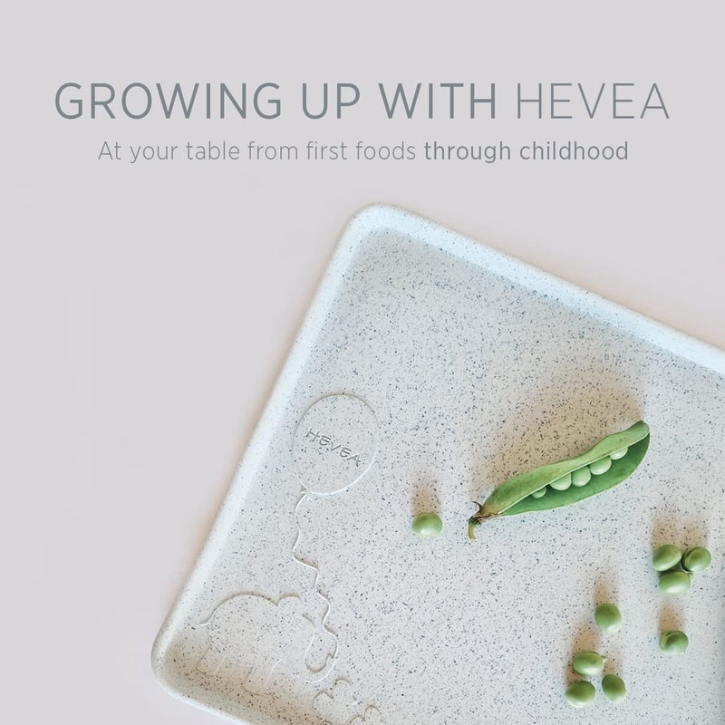 HEVEA Natural Rubber Kids Placemat - Alternative to Silicone and Plastic with Upcycled Material, Safe for Children with Fun Animal Designs and Practical Features (Peach) - Image 5