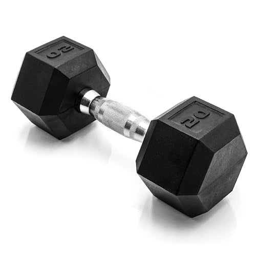 CAP Barbell 20 LB Coated Hex Dumbbell Weight, New Edition - Image 1