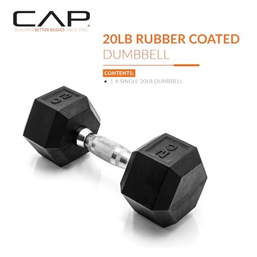CAP Barbell 20 LB Coated Hex Dumbbell Weight, New Edition - Image 2
