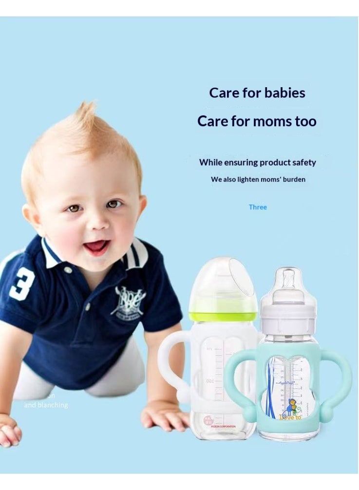 3PCS Universal Silicone Baby Bottle Handle – Soft Anti-Slip Holder, Fits 5cm+ Standard Neck Bottles , Multi-Function Bottle Grip for Infants & Toddlers - Image 2