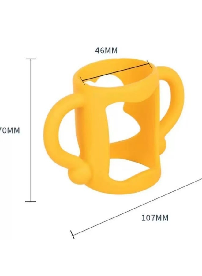 3PCS Universal Silicone Baby Bottle Handle – Soft Anti-Slip Holder, Fits 5cm+ Standard Neck Bottles , Multi-Function Bottle Grip for Infants & Toddlers - Image 3