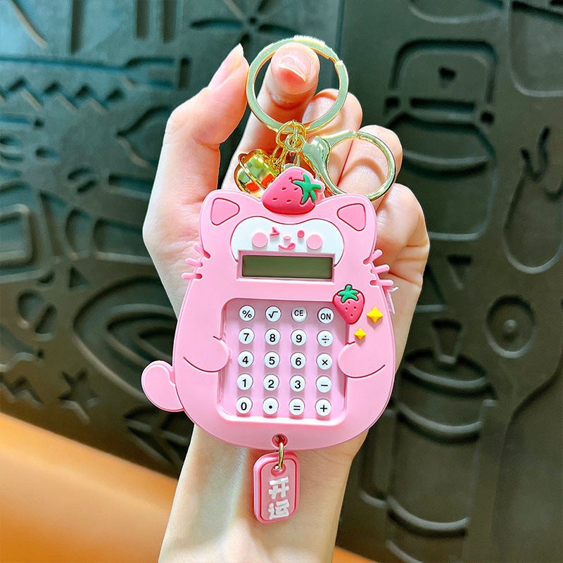 Star Luck Meow Mouse Cute Small Calculator Student Korean Version Girls Small Portable Cartoon Mini Computer - Image 1