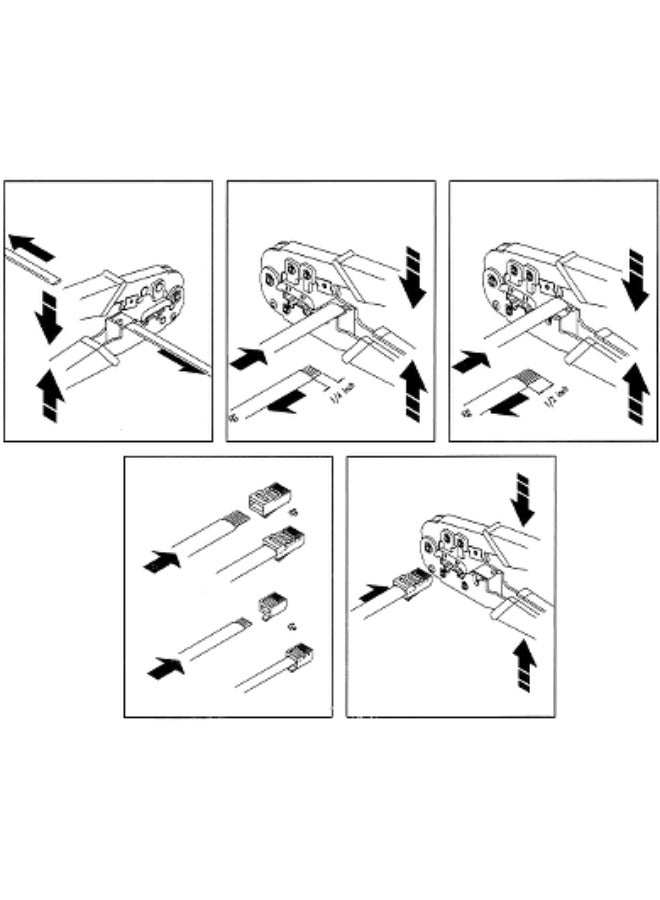 ستورنس 568R أداة كرمبة احترافية – تدعم موصلات RJ45 و RJ12 و RJ11 - Image 4