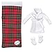 E-TING ETING Santa Clothing Bathrobe Christmas Accessories for elf Doll White Bathrobe with Sleeping Bag - Image 2