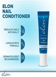 Elon Nail Kit For Healthy Nails Nail Care Kit Includes Nail Conditioner, Cuticle Oil For Nails & Nail File Set Manicure Set For Nail Strengthening And Moisturizing Of Damaged Nails And Cuticles  - Image 3