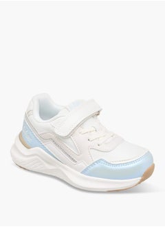 Lee Cooper Girls' Panelled Sneakers with Hook and Loop Closure  - Image 1