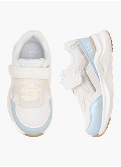 Lee Cooper Girls' Panelled Sneakers with Hook and Loop Closure  - Image 2