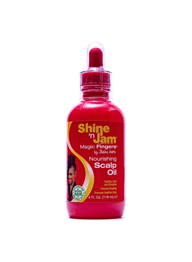 AmPro Shine-n-Jam Magic Fingers Nourishing Scalp Oil - Intensely Moisturizes and Soothes Dry or Sensitive Areas - Formulated with Natural Oils and Nutrients - Promotes Healthy Hair - 4 oz - Image 1