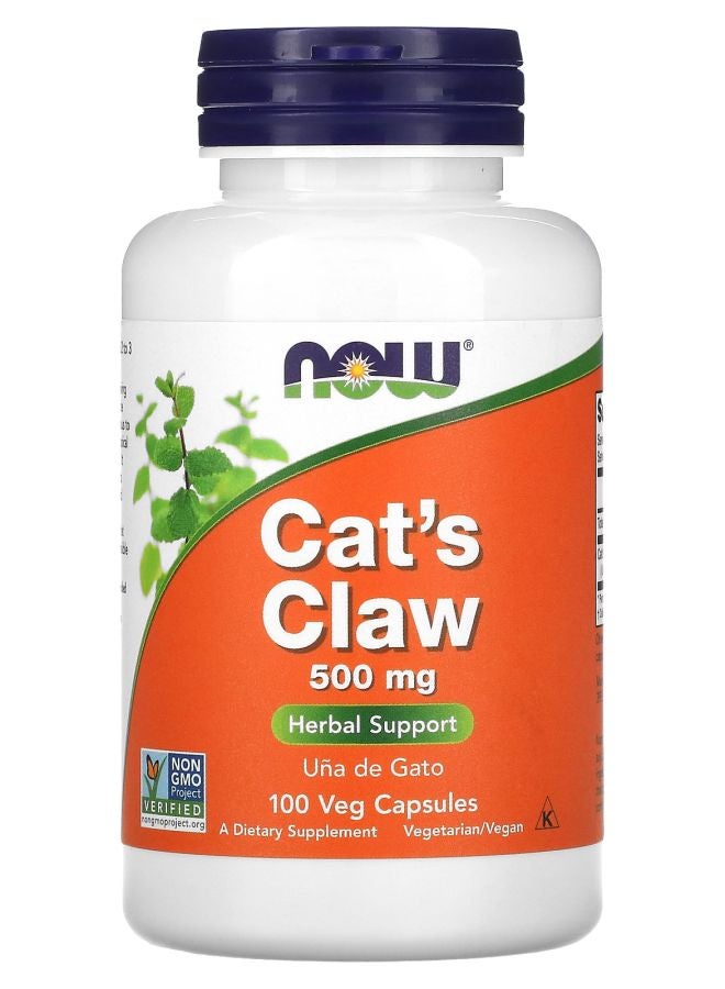 now Cat's Claw 500 mg 100 Veg Capsules