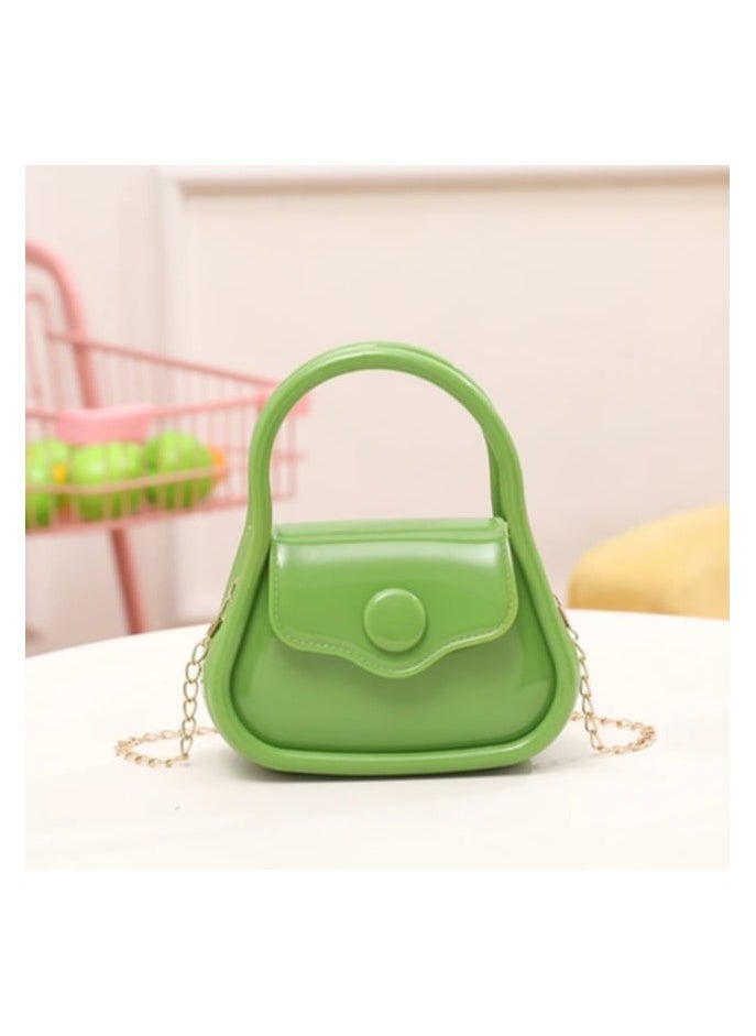 Generic Fashion Mini Crossbody Purse Shoulder Bag With Chain Strap Green Color  - Image 3