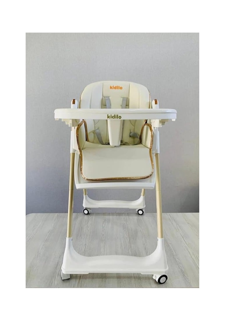 ماركة غير محددة - HAPPY KIDDO Generic2 in 1 High Chair and Rocker/Swing for Infant, Toddler up to 33 lbs, from 6 months, Baby Seat, High Chair and Rocker/Swing - Image 1