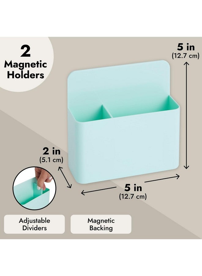 اوكونا اوتبوست مجموعة من 2 قلم تحديد مغناطيسي قابل للمسح الجاف وحامل أقلام للثلاجة والخزانة والسبورة البيضاء والثلاجة - Image 3