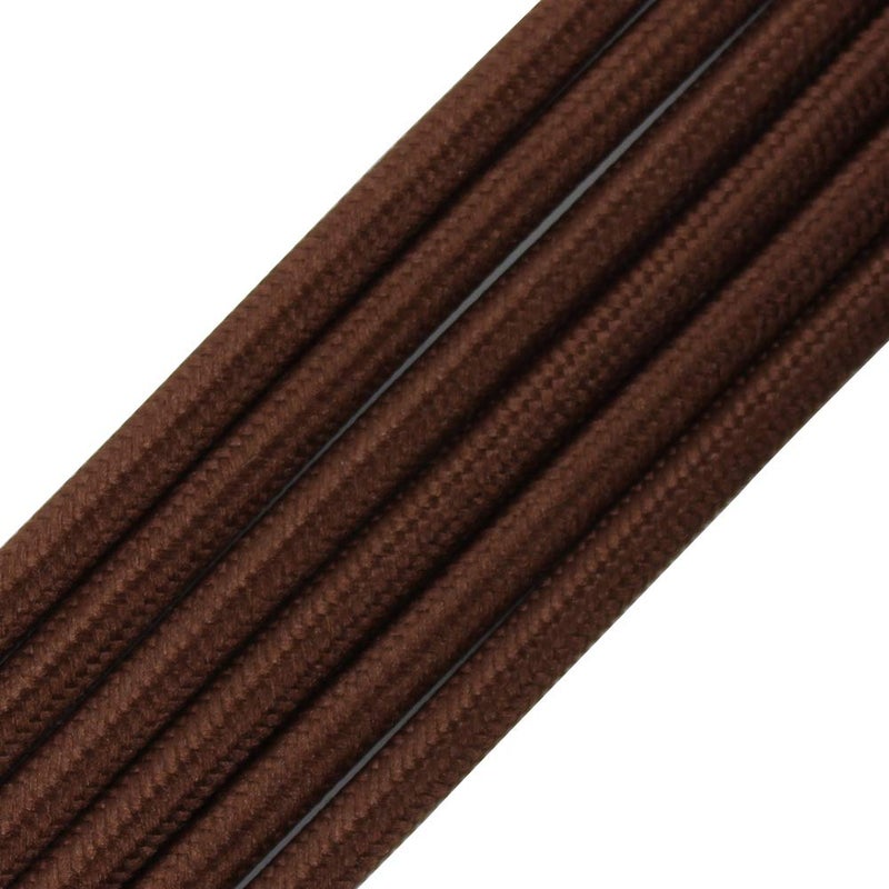 328ft Fabric Cloth Covered Round WirePRUNLLA Vintage 182 Industrial Electrical Lamp Cord 18Gauge Antique Style for Retro Lamp DIY Projects Brown