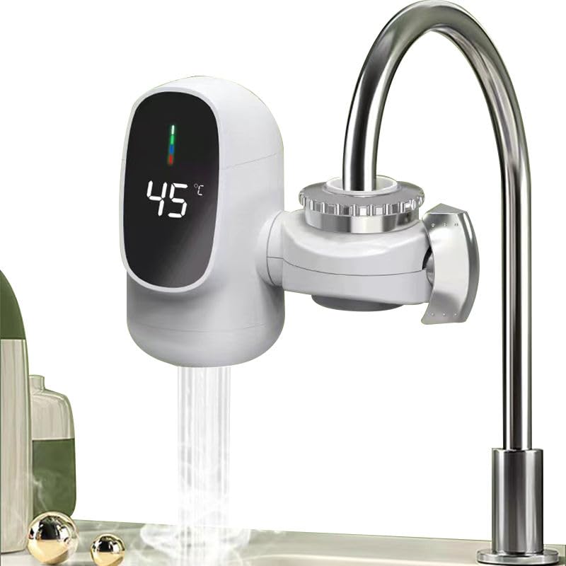 Elevea 𝟏𝟓 𝐘𝐞𝐚𝐫𝐬 𝐆𝐮𝐚𝐫𝐚𝐧𝐭𝐞𝐞, smart instant electric heating faucet for kitchen and bathroom, energy efficient hot water tap, elegant compact, Ideal for Kitchen - Image 1