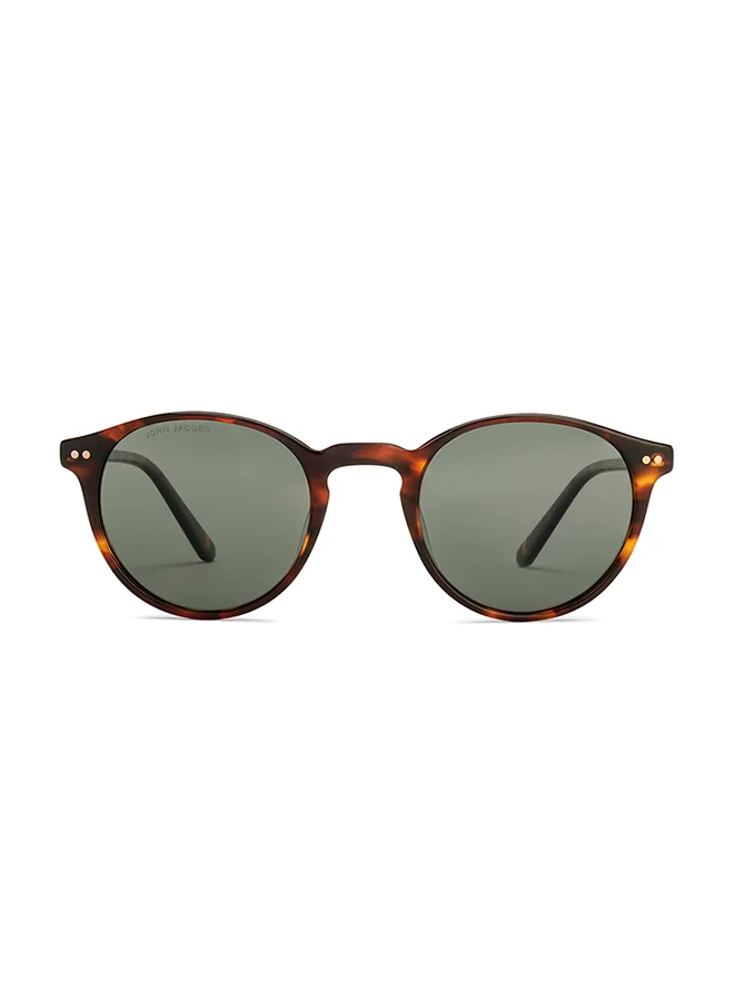 John Jacobs Green Gradient Silver Full Rim Square John Jacobs JJ Tints JJ S70016-C1 Sunglasses