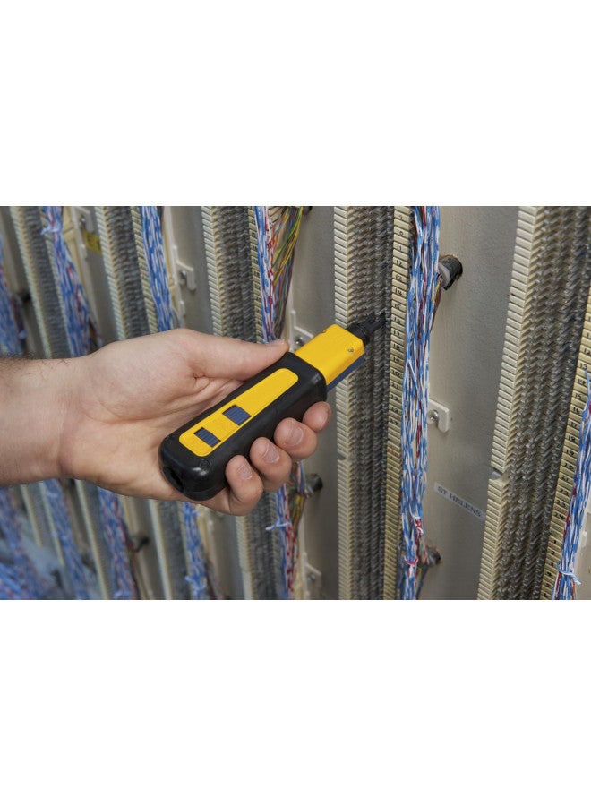 Fluke Networks 10061810 D914S Impact Punch Down Tool with EverSharp 66/110 Cut Blade, yellow, blue, black - Image 3