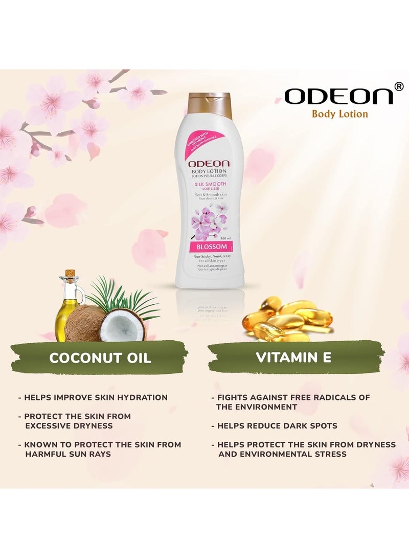 Odeon Body Lotion 400ml (Blossom) - Image 3