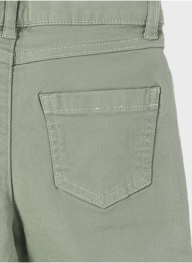 LC WAIKIKI Basic Bell-Bottoms Gabardine Girl Trousers  - Image 4