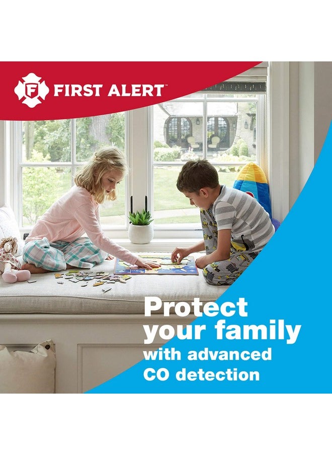 FIRST ALERT FIRST ALERT Plug-In Carbon Monoxide Detector, 3 Count (Pack of 1), CO600 , White, 6.75 x 6.9 x 9 inches  - Image 1