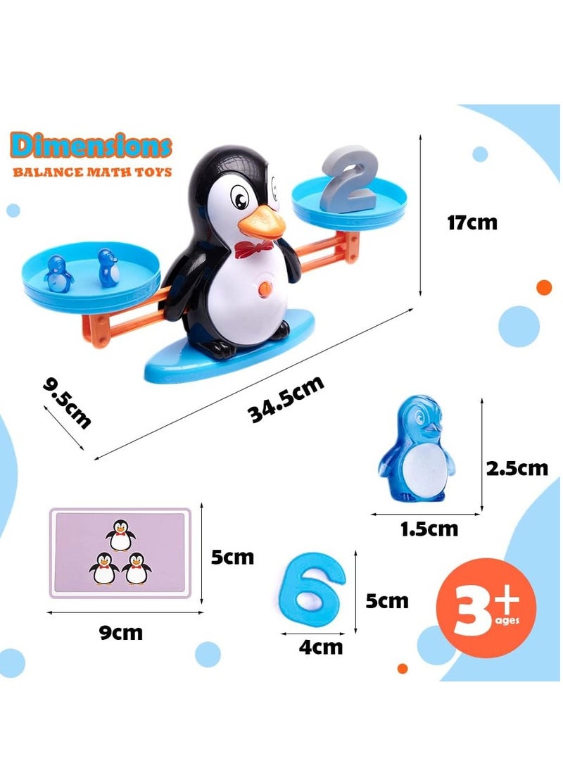 KOKOBOX Math Games Libra Game Girl Child 3 4 5 Years Educational Toy for Children Digital Addition and Subtraction Scales for Children Girls Child – Penguin  - Image 5