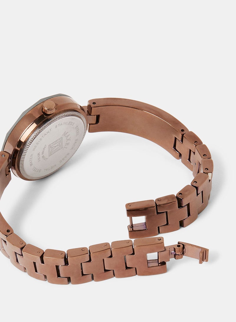 Maxel ساعة يد أنالوج نسائية فيوجن MX201 - 28 مم - Image 3