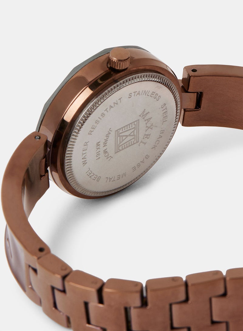 Maxel ساعة يد أنالوج نسائية فيوجن MX201 - 28 مم - Image 4