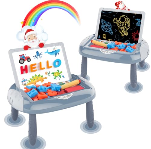 MAYESAR Magnetic Board for Kids 12 Year Old Boy Gifts with Magnetic Letters and Numbers Toddler Easel for Boy Birthday Christmas Gift Blue - Image 1
