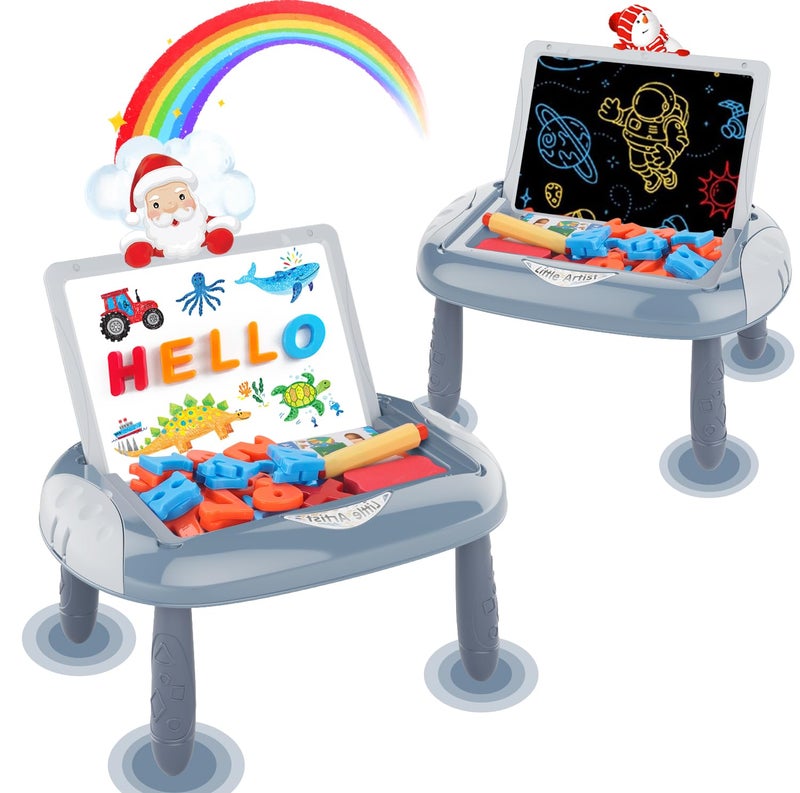 MAYESAR Magnetic Board for Kids 12 Year Old Boy Gifts with Magnetic Letters and Numbers Toddler Easel for Boy Birthday Christmas Gift Blue - Image 2