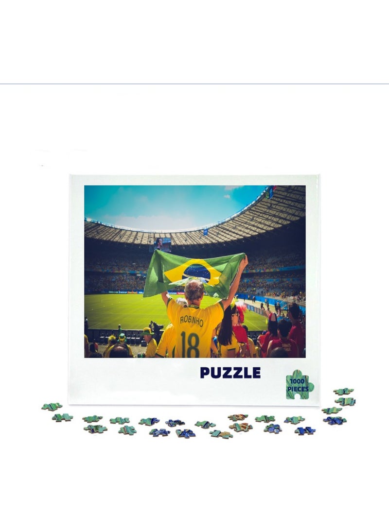 Anna 3D Soccer Match 1000-Piece Puzzle - Image 2