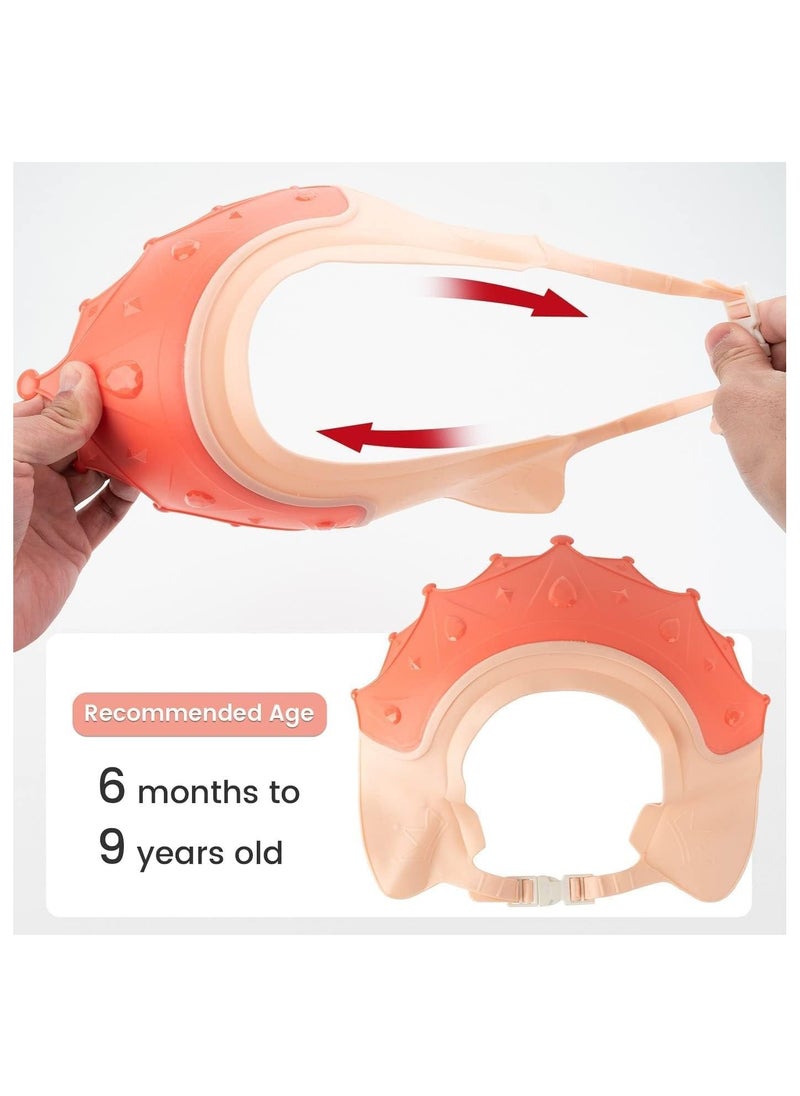 RATSAW - Baby Shower Caps Adjustable Crown for Kid’s Hair Shelter the Baby's Eyes Ears and Cheeks in Bathroom - Image 1
