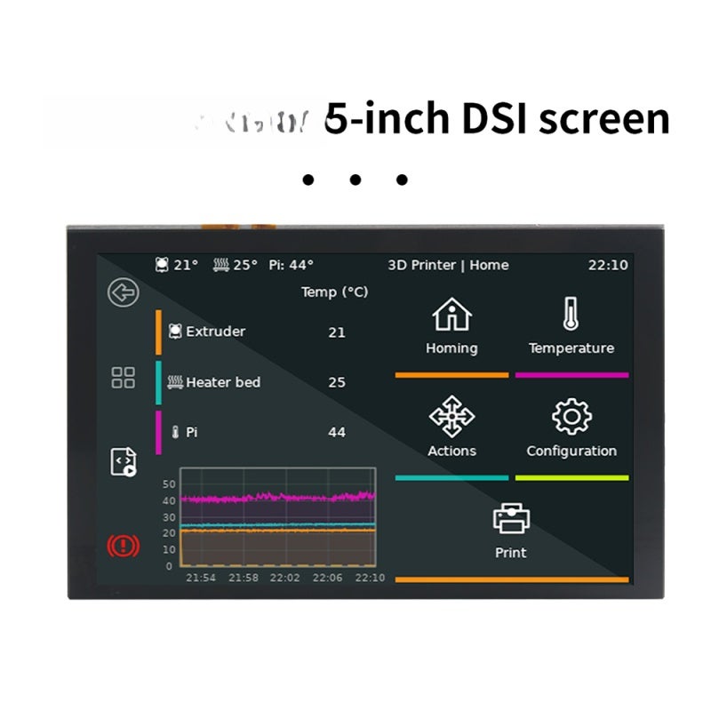 Touchscreen Display 5" Black High-Resolution 800 X 480 Pixels - Capacitive 5-Point Touch Panel IPS Panel for Raspberry Pi Device Setup & User Installation - Image 5